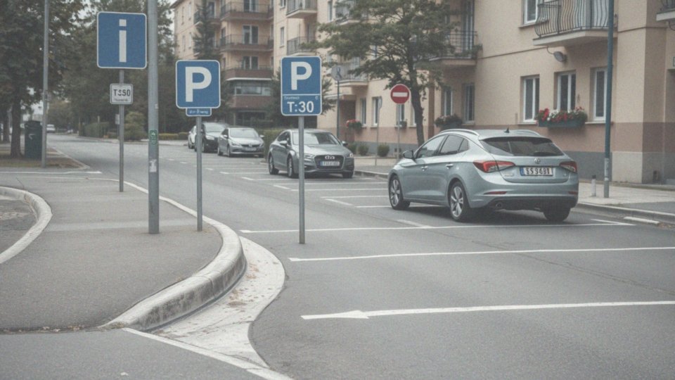 Jakie są normy dotyczące oznakowania miejsc parkingowych w strefie zamieszkania?